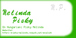 melinda pisky business card